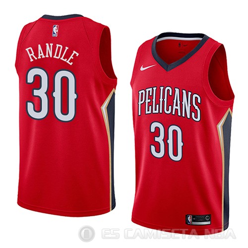 Camiseta Julius Randle #30 New Orleans Pelicans Statement 2018 Rojo - Haga un click en la imagen para cerrar
